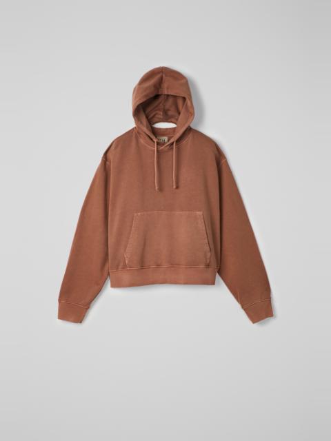 Terracotta Mineral Dye Boxy Hoodie
