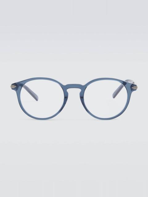 DiorBlackSuitO R6I round glasses