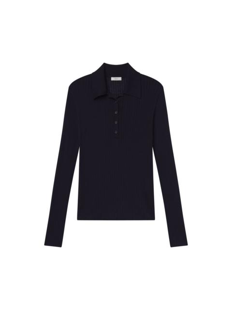 Alex Fine Merino Polo Top