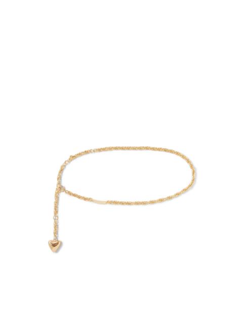 Twisted heart chain belt