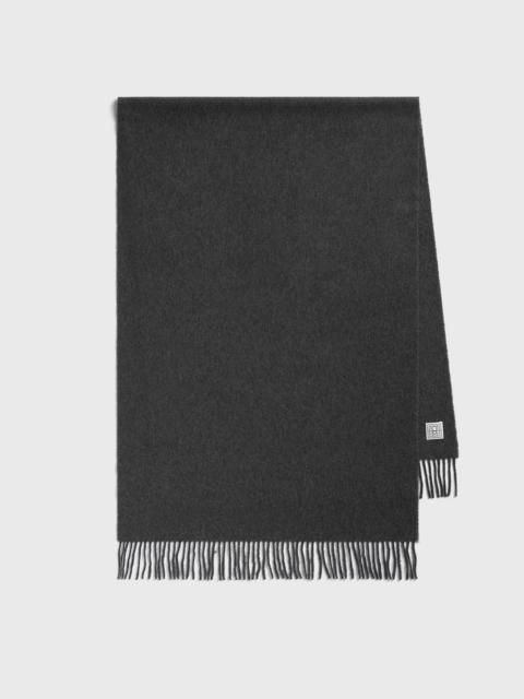 Cashmere scarf charcoal