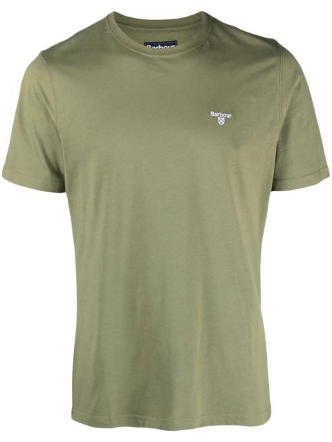 Barbour Logo-embroidered Cotton T-shirt
