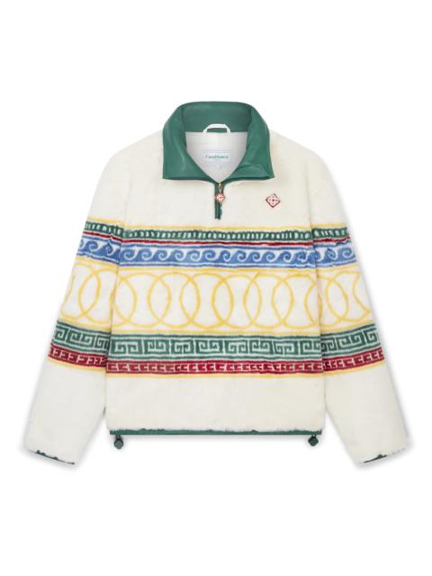 Les Anneaux Fur Pullover Jacket | Casablanca Paris