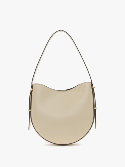Dia Hobo Bag In Ivory Smooth Leather
