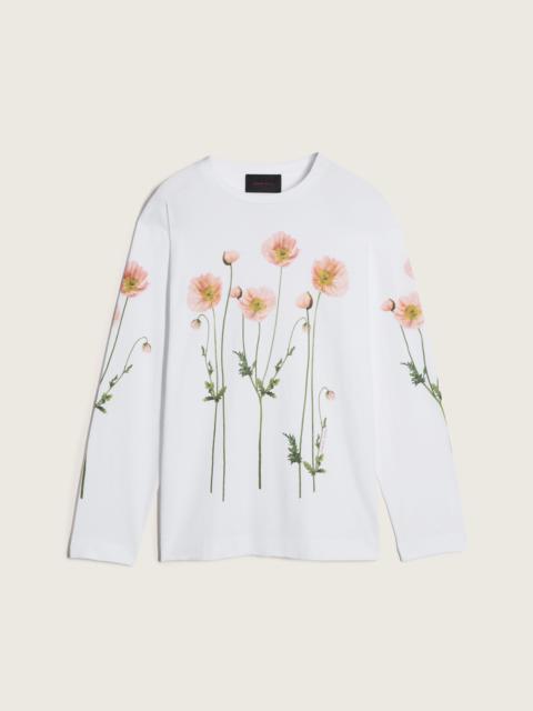 Poppy Field Print Long Sleeve T-Shirt