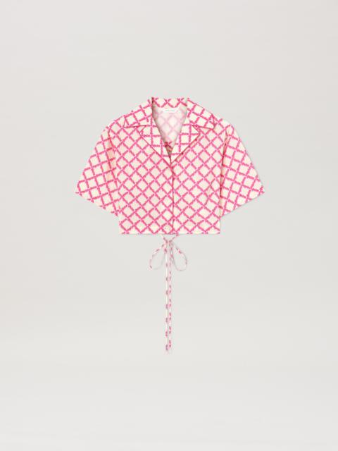 Net Logo crisscrossed shirt