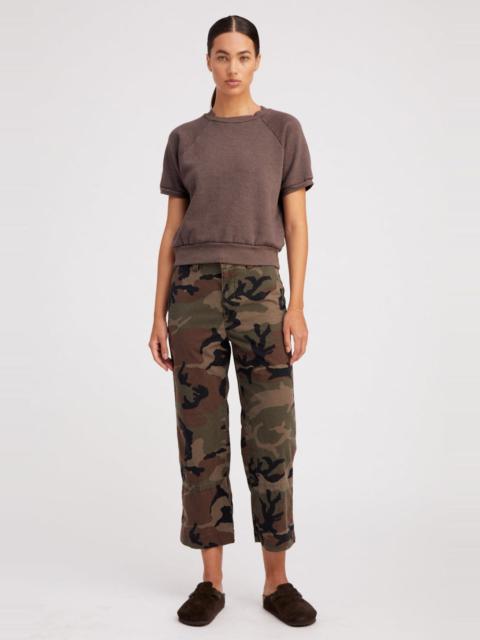 DARK CAMOUFLAGE SLASH POCKET TROUSERS