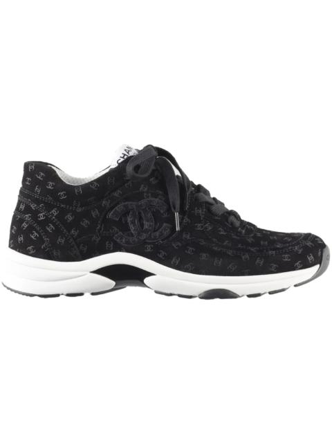 Chanel Suede Trainer Printed CC Black (Women's)