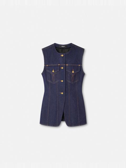 Denim Fitted Vest