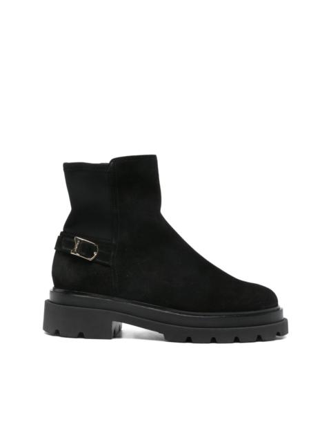 buckle-fastening boots