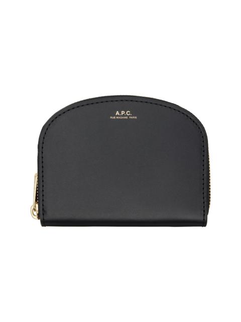 Black Demi-Lune Compact Wallet