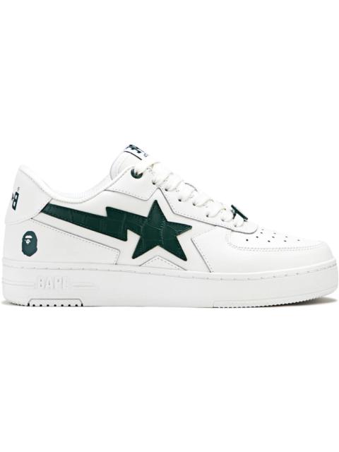A Bathing Ape Sta Icon #1 White Green Croc