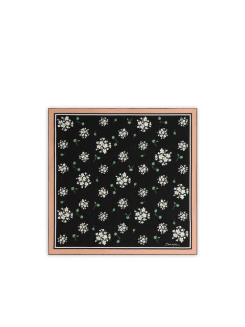 floral-pattern scarf