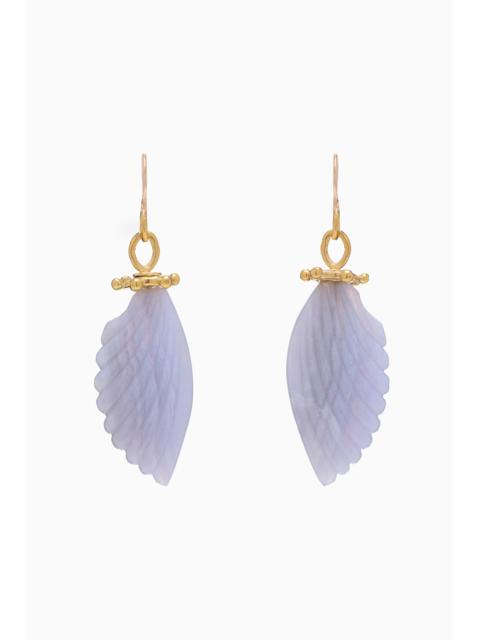 Small Wing Stone Drop Earring