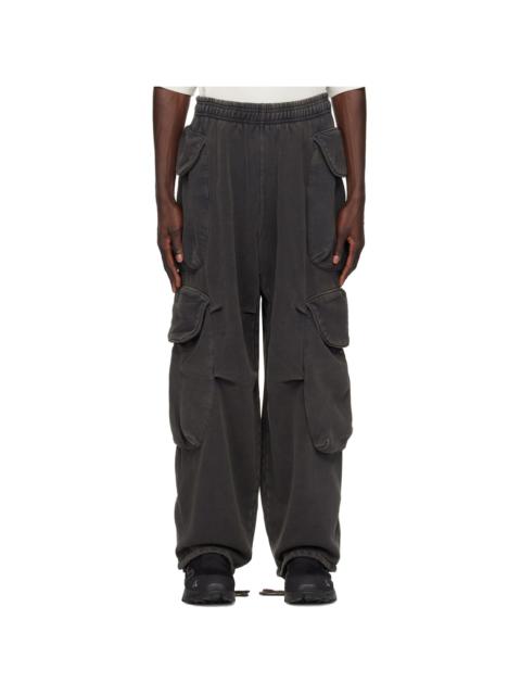 Black Heavy Gocar Cargo Pants