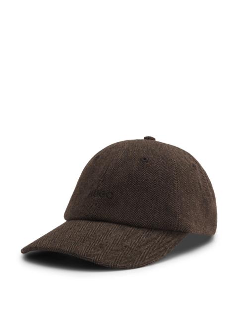 TWILL CAP WITH HERRINGBONE PATTERN
