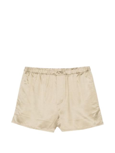 elasticated tailored shorts