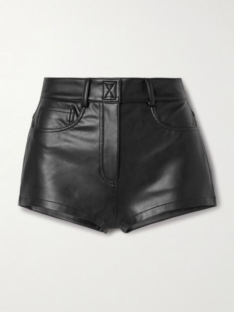 Faux leather shorts Black