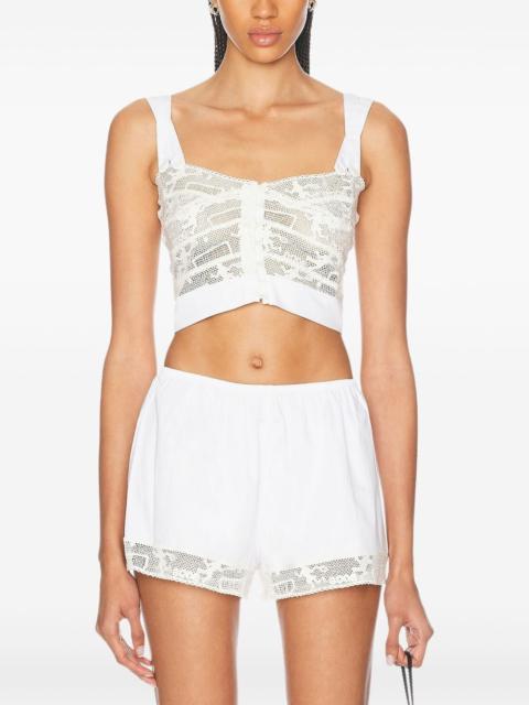 Tennis lace tank top