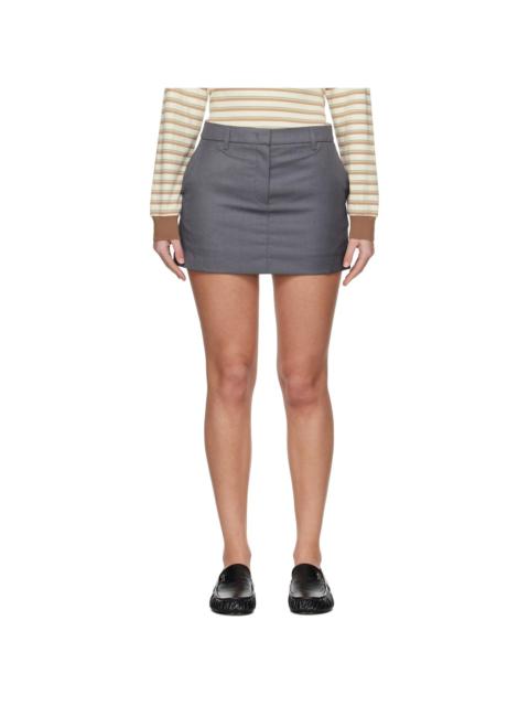 Gray Micro Miniskirt