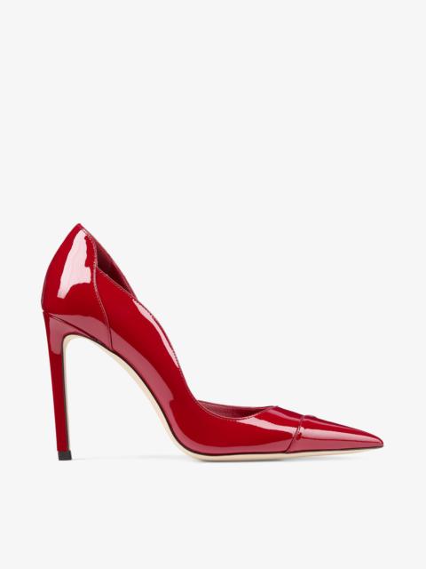 Brigitte 100
Ruby Red Patent Leather Pumps