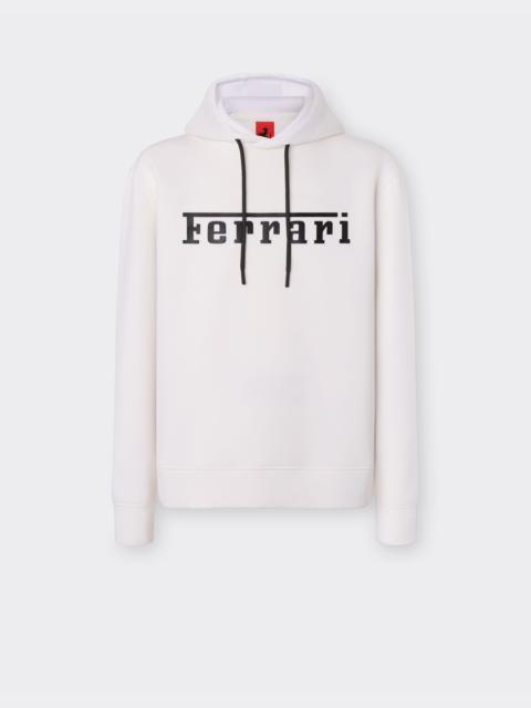 Scuba sweatshirt with Ferrari logo