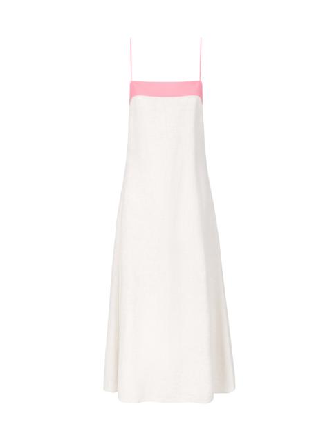 Laura Linen Dress in Blush Canyon