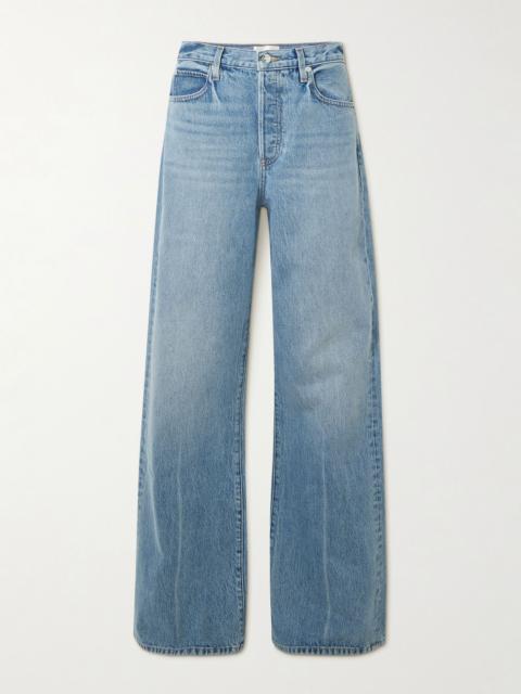 The Loose low-rise wide-leg jeans Dark denim