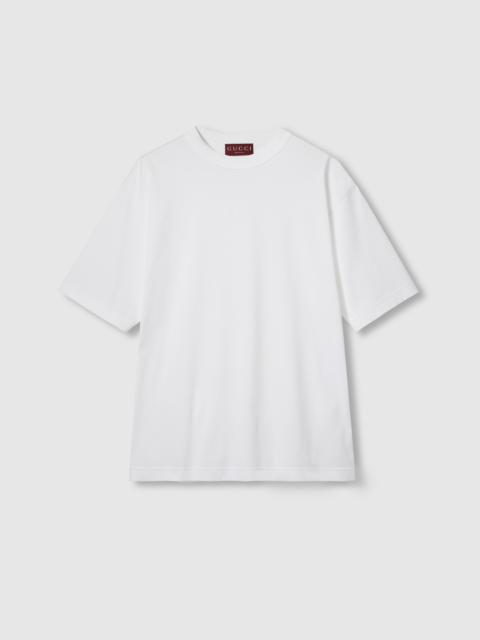 Cotton jersey T-shirt with embroidery