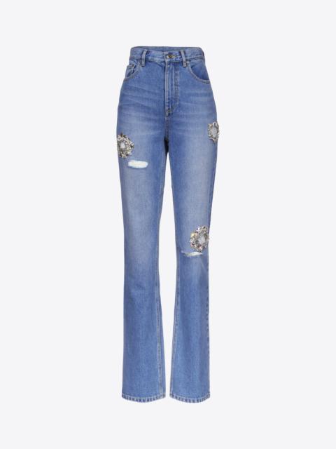 DISTRESSED CRYSTAL JEAN