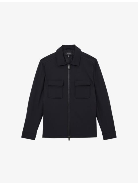 Oshei Zip-Front Quilted Overshirt