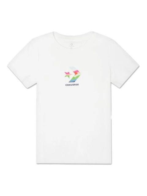 (WMNS) Converse Sun Fill Star Chevron Classic T-Shirt 'White' 10022179-A01