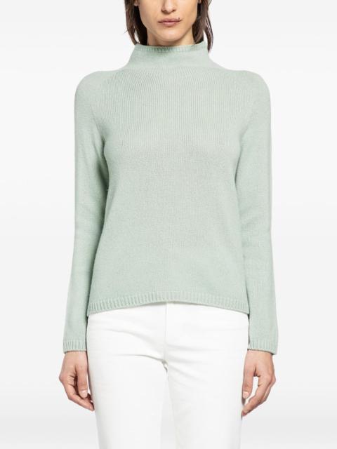 mock-neck sweater