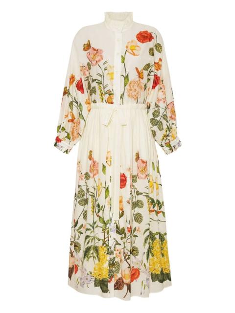 Louisa floral-print midi dress