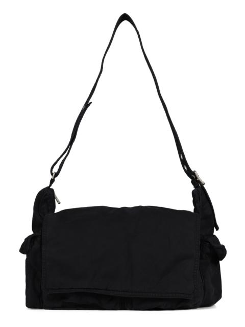 TWILL CARGO BAG WOVEN / BLACK