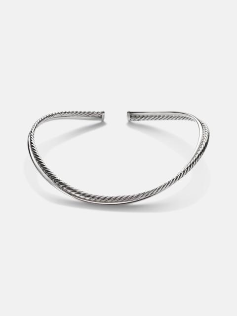 Bold Crossover® sterling silver choker