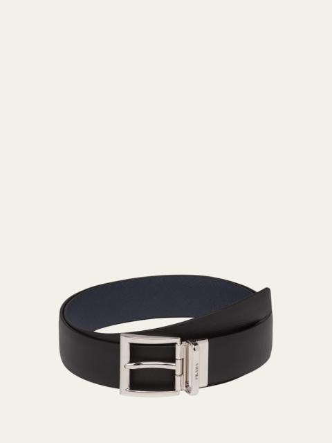 Men's Reversible Saffiano Dress Belt
