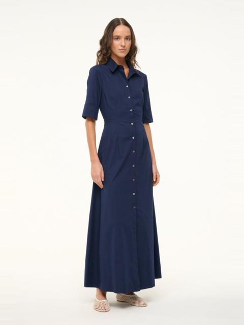 STAUD JOAN MAXI DRESS NAVY