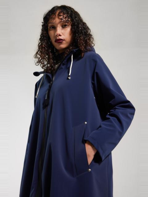 Mosebacke Lightweight Matte Zip Raincoat Navy