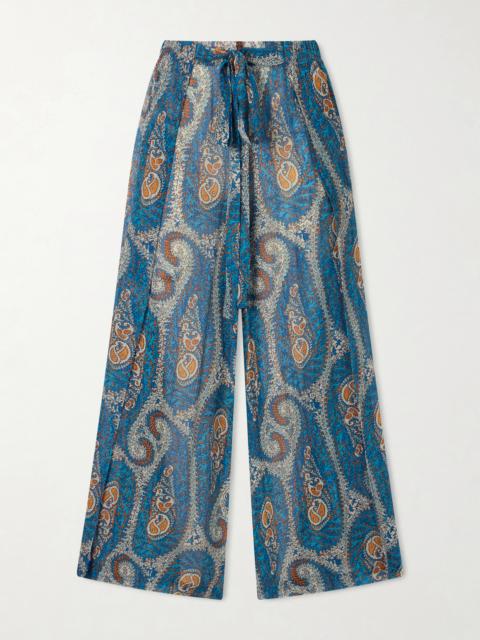 Wide-leg Woven Pants
