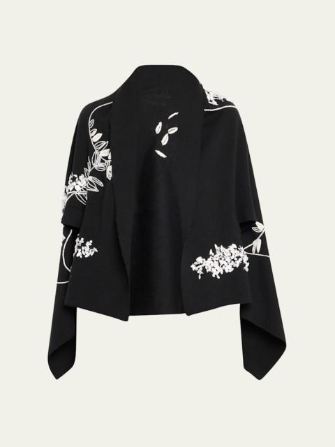 Shirene Embroidered Cashmere Shawl