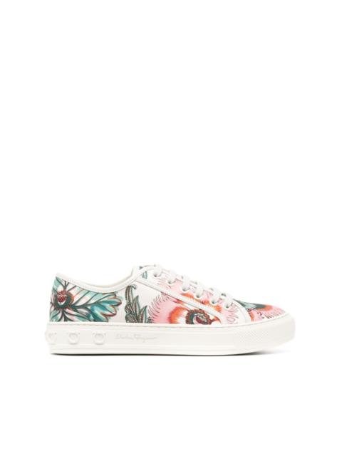 Papavero-print low-top sneakers