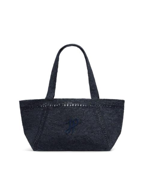 large JP monogram trapeze-design tote bag