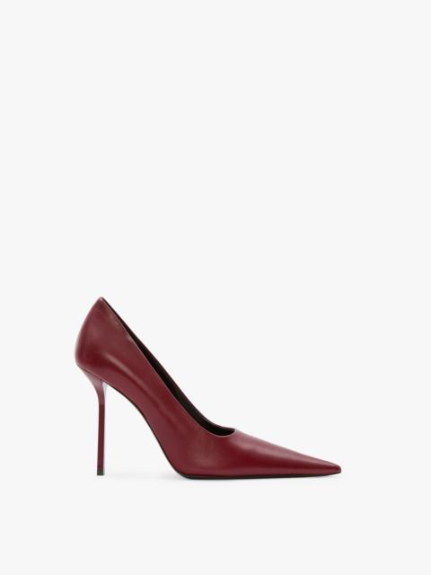 Victoria Stiletto Pump 100 In Burgundy Leather