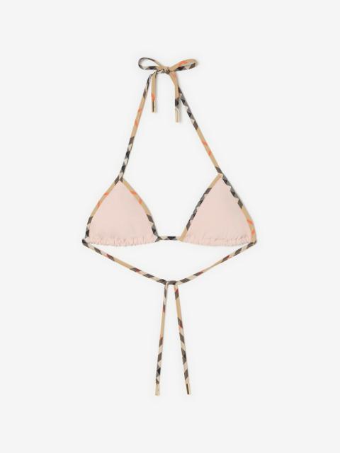 Check Trim Bikini Top