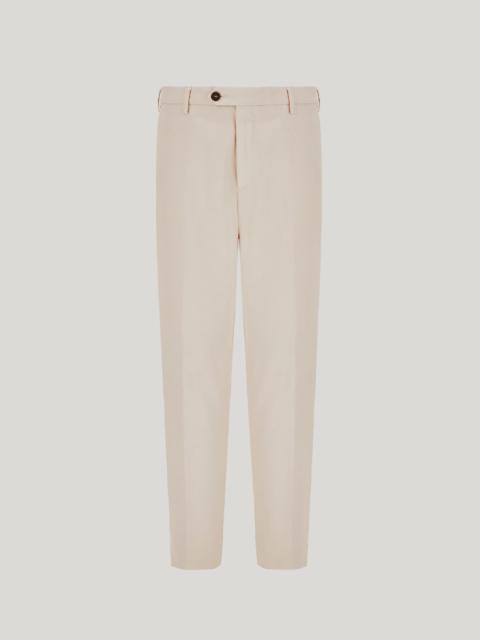 SAND REGULAR FIT COTTON GABARDINE AND CASHMERE CHINOS