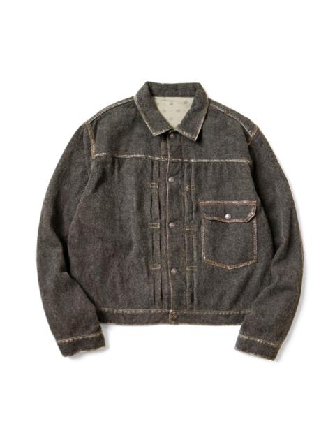 KAPITAL Twill Aging-Wool 1st JKT 'CHARCOAL'