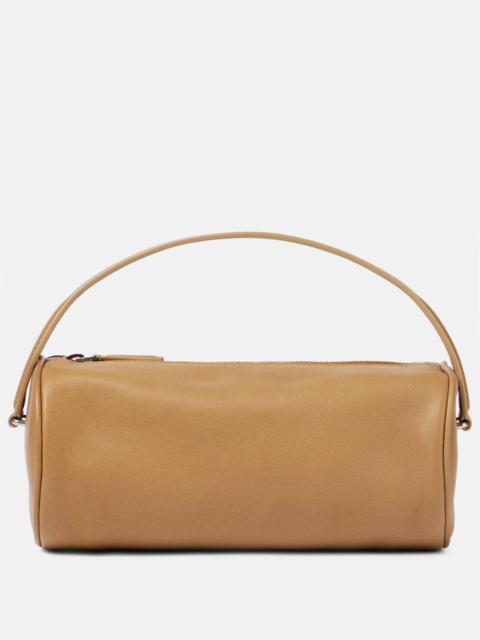 Round '90s leather tote bag