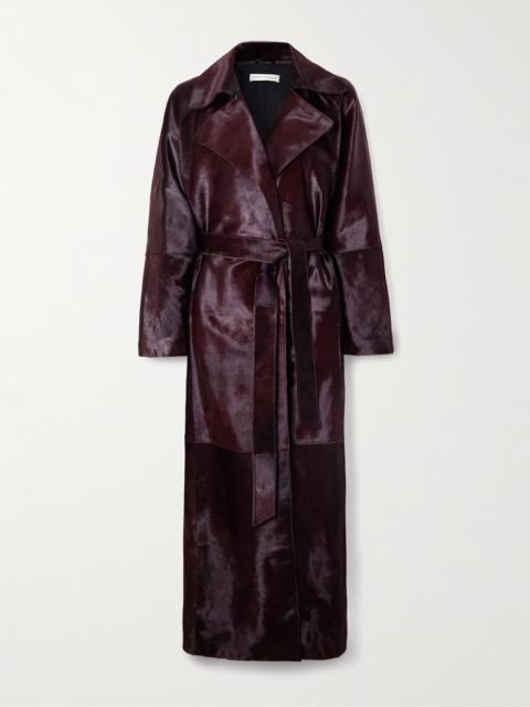 Althea Belted Cow Hair Trench Coat