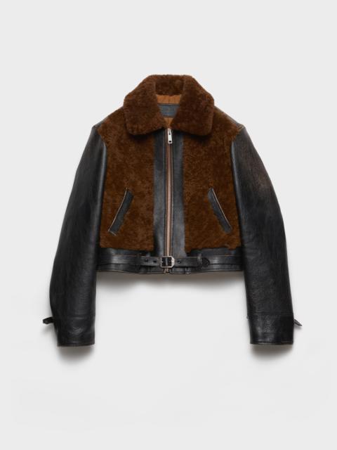 Leather and shearling jacket